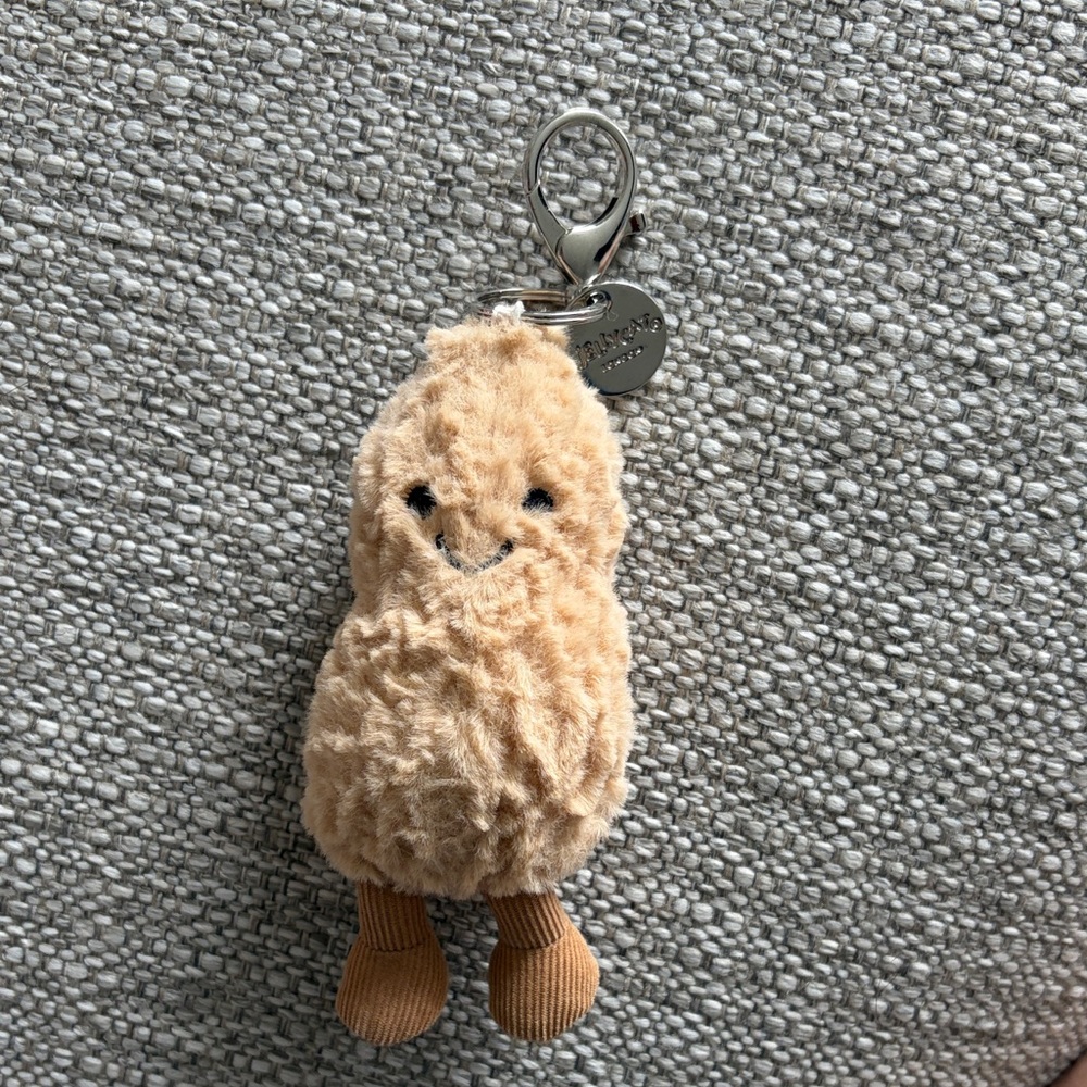 Jellycat Amusables Peanut Bagcharm